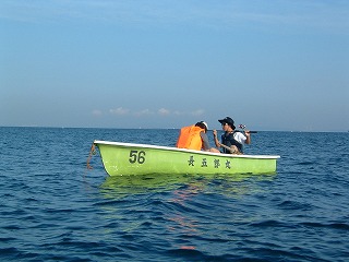 岩井海岸で手漕ぎボート釣り ｕｃ下町